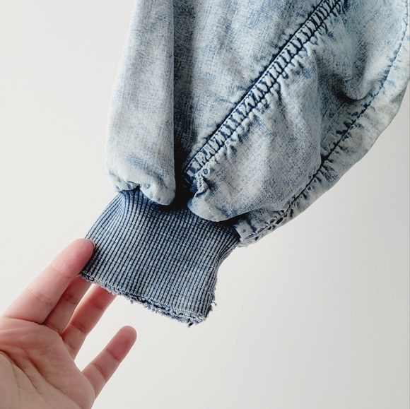 Pasta blue women's sweater round neck vintage look size S - Picture 3 of 5